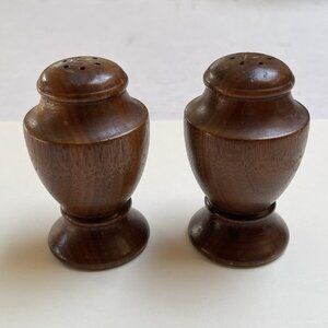 Vintage Set Mid Century Modern Wooden Salt And Pepper Shaker Wood Farmhouse